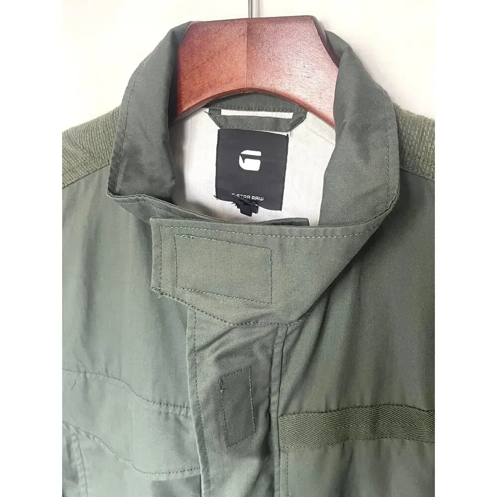 G-Star RAW Deline PST Green Cotton Field Jacket Women’s Large